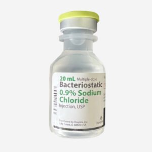 Bacteriostatic 0.9% Sodium Chloride 20mL – Hospira Injection USP